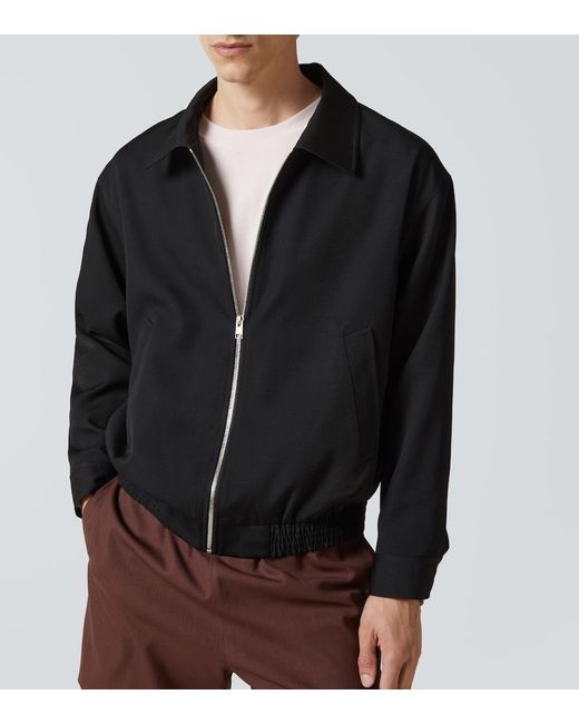 FRAME Black Wool Blouson for men