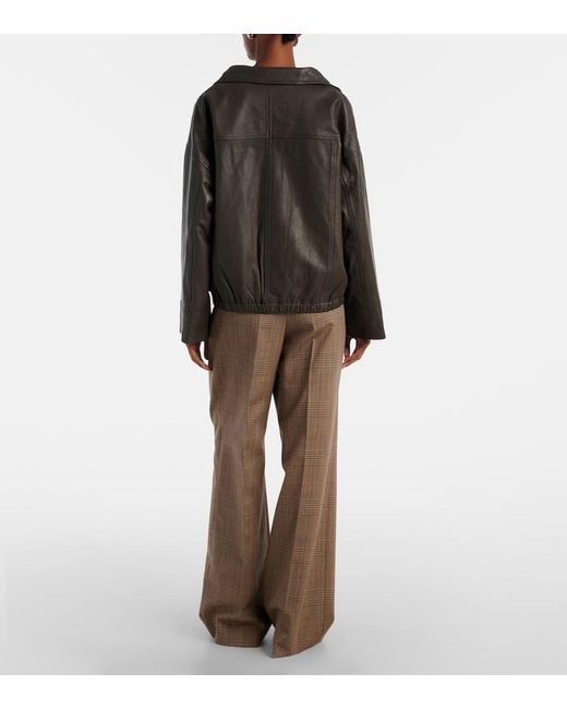 Rohe Brown Leather Jacket