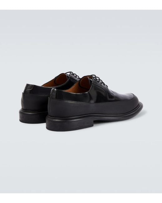 Givenchy Black Leather Derby Shoes for men