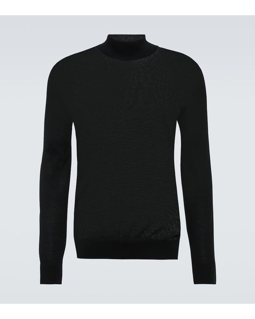 Zegna Black Wool Sweater for men