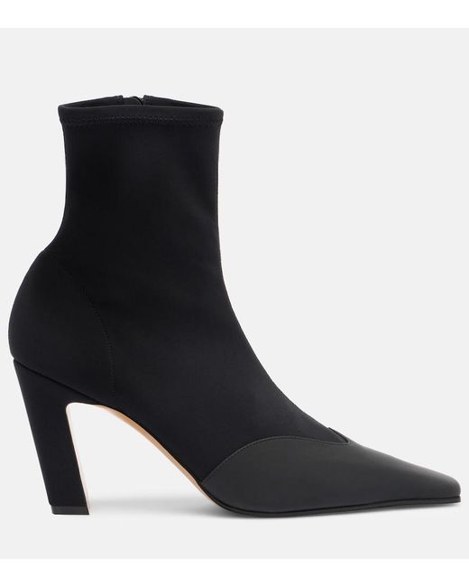 Khaite Black Nevada 85 Mid-Calf Boots