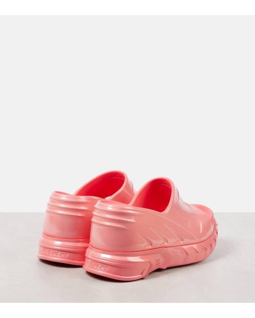 Givenchy Pink Marshmallow Wedge Slides