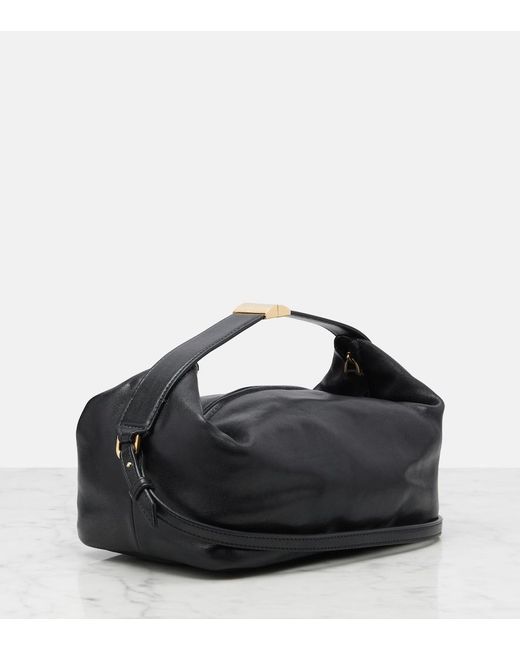 Calvin Klein Black Andy Small Leather Shoulder Bag