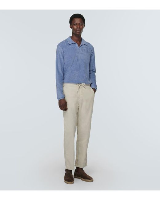 Camicia Santino in cotone di Orlebar Brown in Blue da Uomo
