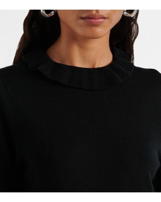 Nili Lotan Black Bobbie Wool Turtleneck Sweater