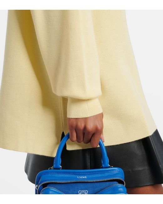 Loewe Natural Double L Cashmere And Silk-Blend Polo Sweater