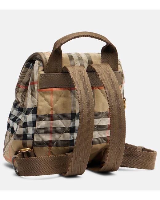 Burberry Natural Mini Check Backpack