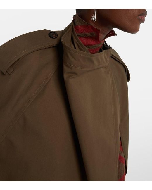 Burberry Brown Cape Aus Baumwolle