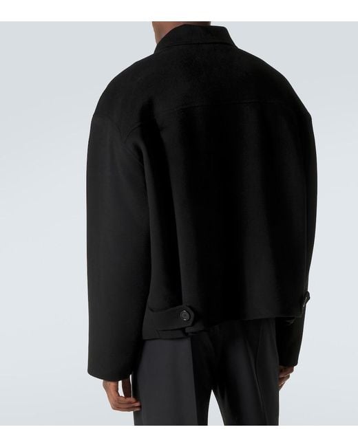 Acne Black Wool And Cashmere Jacket for men