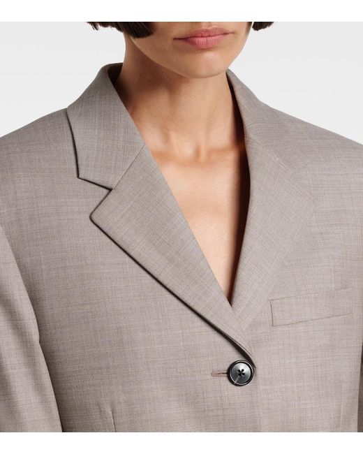 The Row Gray Selene Wool Jacket