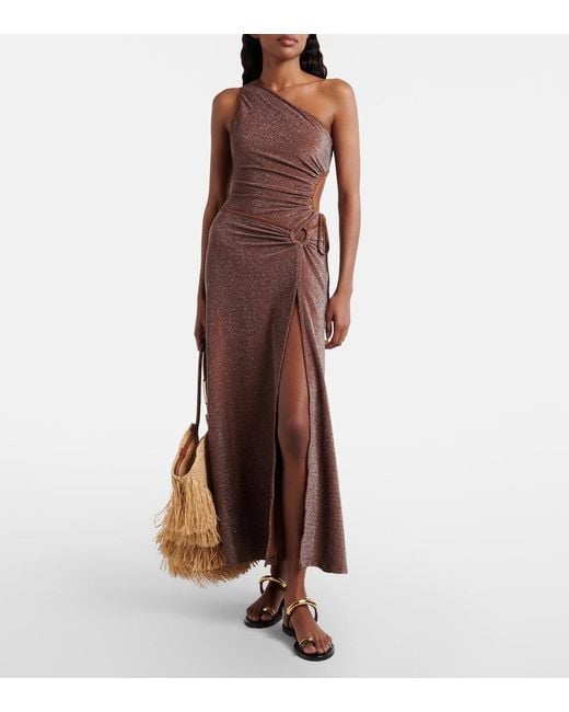 Johanna Ortiz Brown Cutout Swimsuit