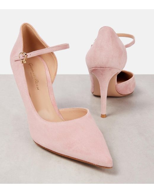 Gianvito Rossi Pink Suede Pumps