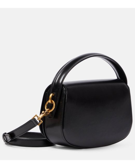 Saint Laurent Black Voltaire Leather Shoulder Bag