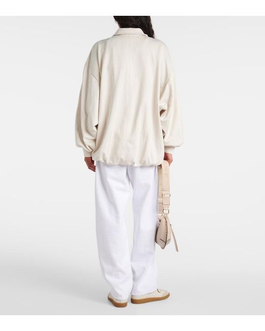 Isabel Marant White Rejane Oversized Track Jacket