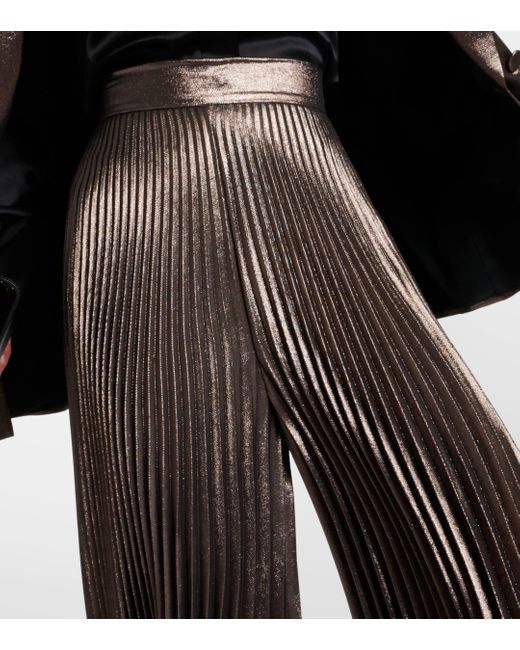 Pantalon ample Elegante Panteon en soie Max Mara en coloris Black