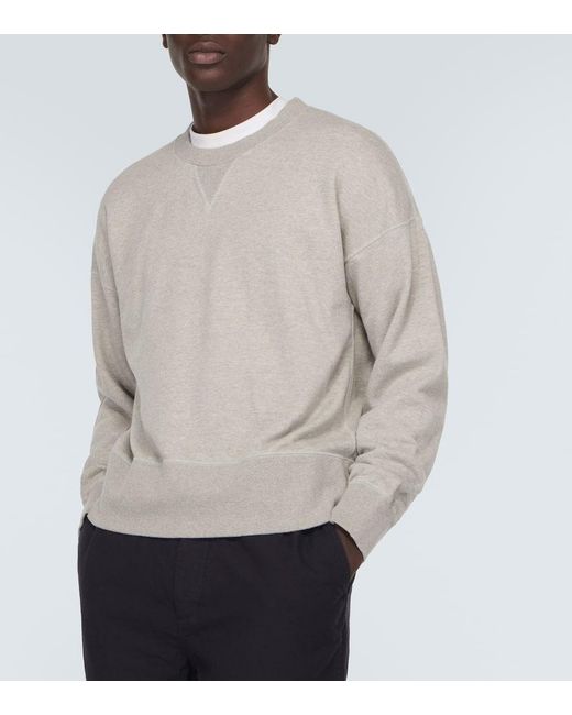 Visvim Gray Court Sweat Cotton-blend Sweatshirt for men