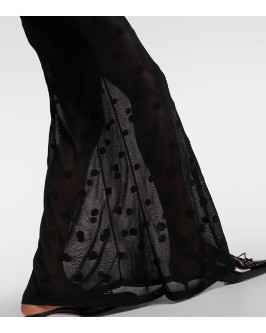 Robe longue La Maille Puntini Jacquemus en coloris Black