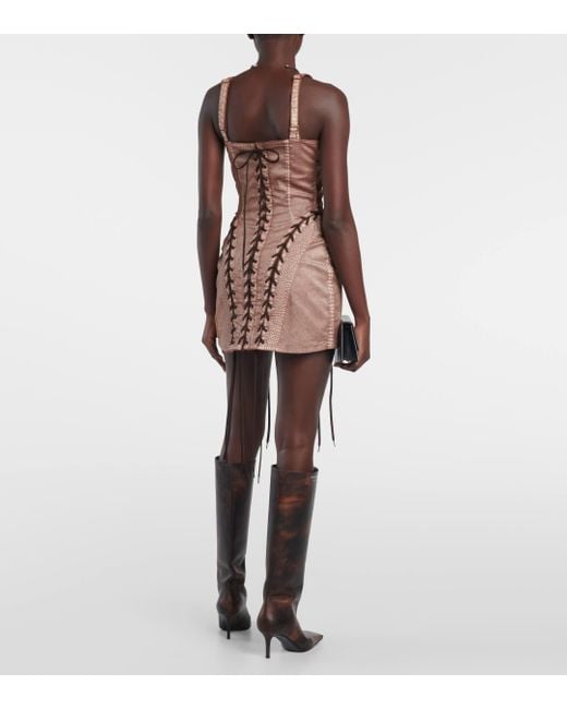 Jean Paul Gaultier Natural Knwls Denim Corset Dress / Ecru