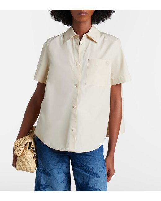 Loewe Natural Paula's Ibiza Cotton Poplin Shirt