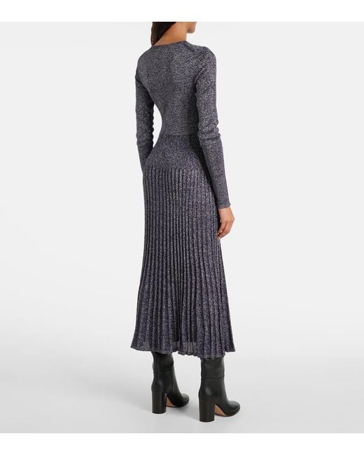 Joseph Blue Lurex Sweater Dress