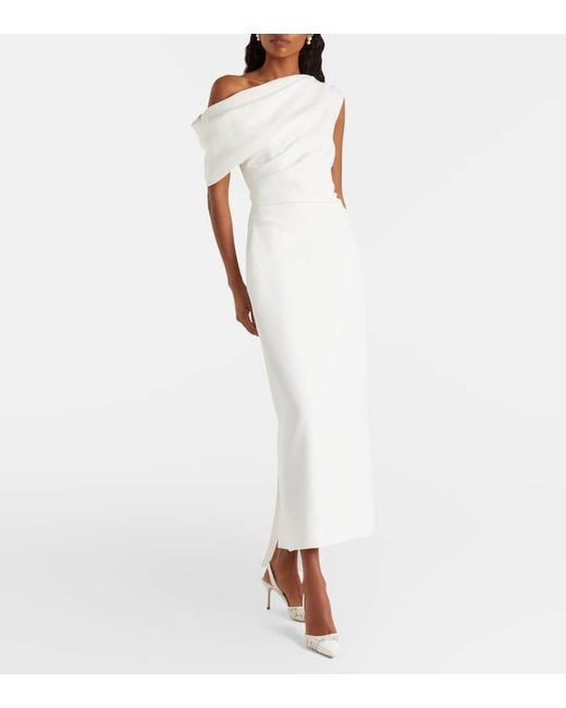 Pumps Slingback Capsli 70 di Manolo Blahnik in White