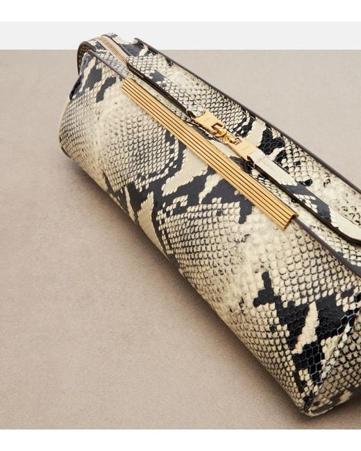 Khaite Metallic Donna Leather Clutch