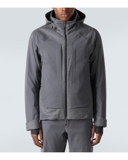 Sease Gray Trace 2.0 Pinstripe Down Jacket for men