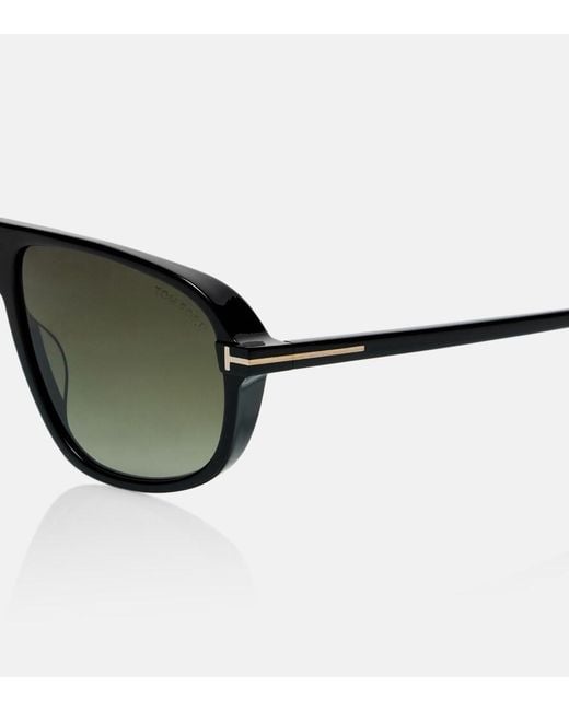 Tom Ford Green Guillaume Aviator Sunglasses