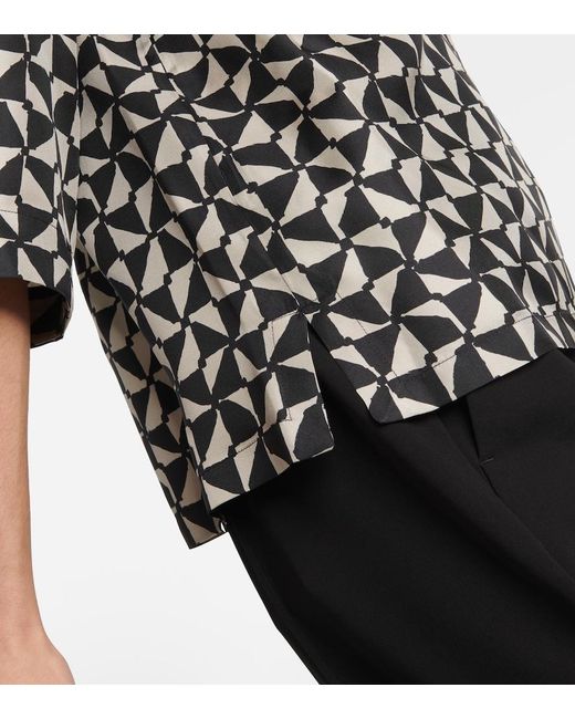 Max Mara Black Relais Silk Blouse