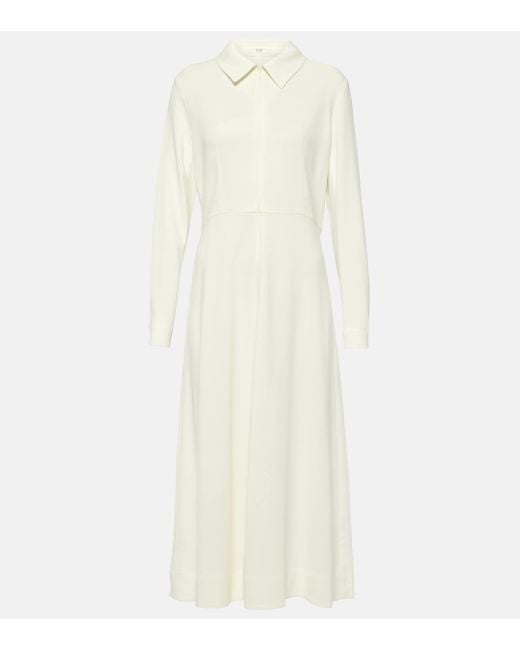 Robe chemise plissee Co. en coloris White