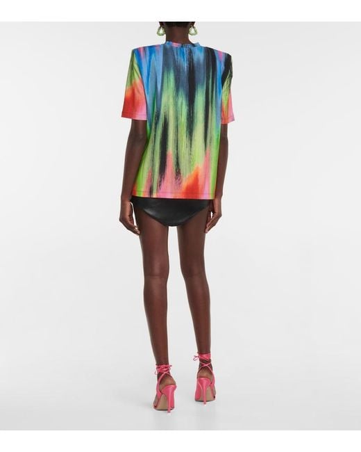 The Attico Multicolor Bella Cotton Jersey T-Shirt