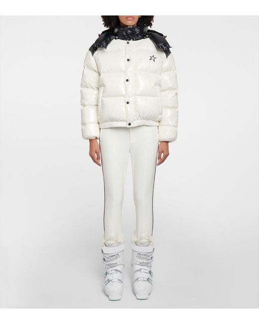 Perfect Moment White Aurora High-Rise Soft Shell Ski Pants