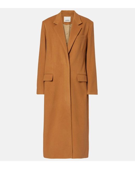 Isabel Marant Brown Ellenita Wool-Blend Coat