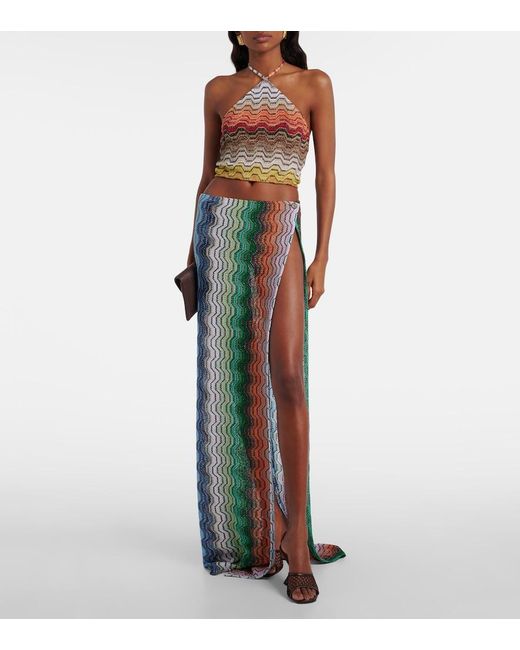 Missoni Blue Wave Lame Beach Cover-Up