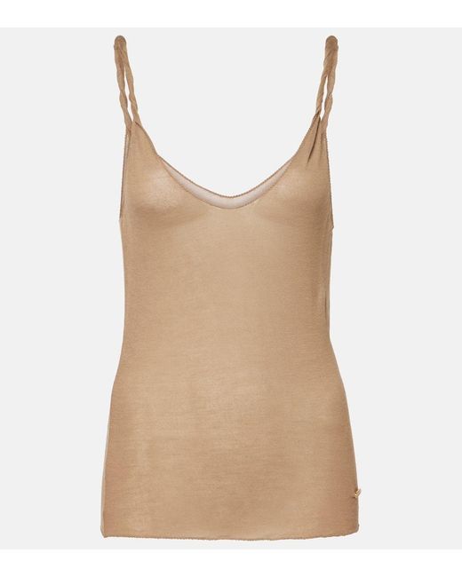 Tom Ford Natural Bamboo Jersey Tank Top
