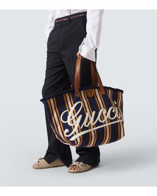 Gucci Tote Bag Script Large in Black für Herren