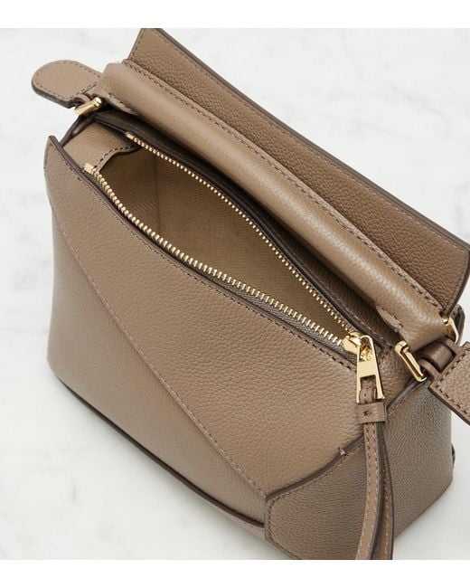 Borsa Puzzle Edge Mini di Loewe in Metallic