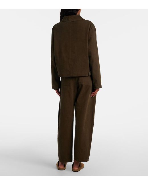 Leset Brown Chloe Cotton Canvas Jacket