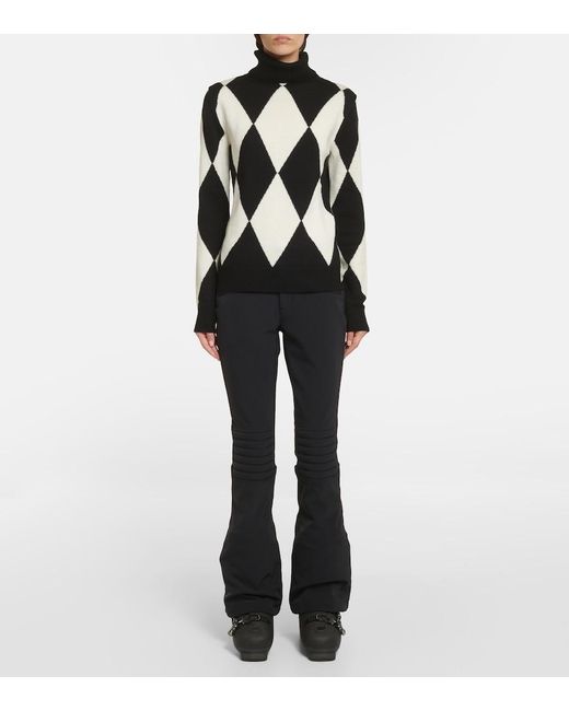 Perfect Moment Black Diamond Wool Turtleneck Sweater