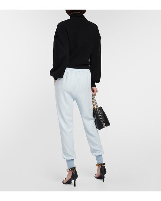 Stella McCartney Blue Julia Crepe Pants