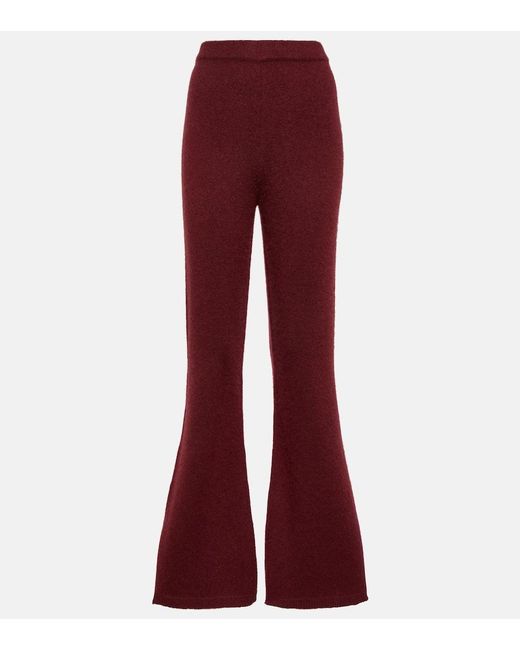 Gabriela Hearst Red Niven Cashmere And Silk Pants