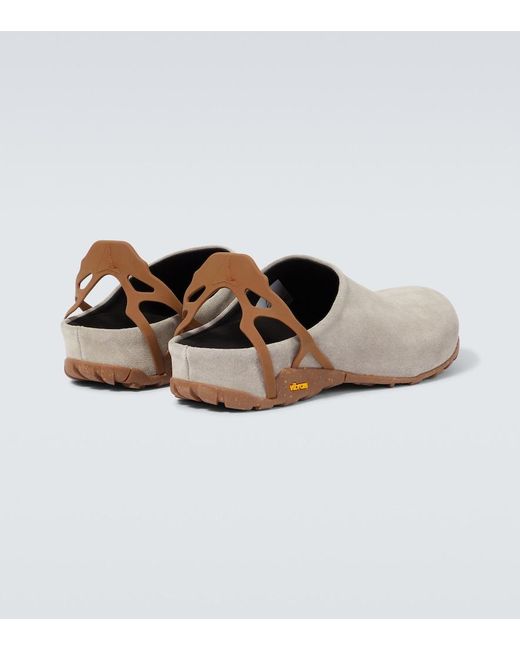 Roa White Fedaia Suede Clogs for men