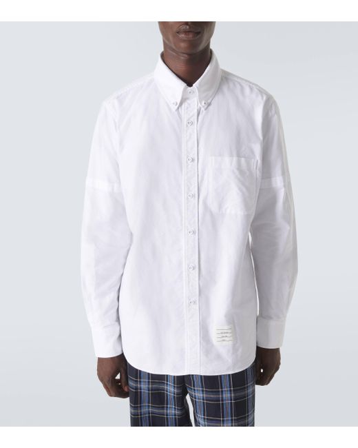 Chemise en coton Thom Browne pour homme en coloris White