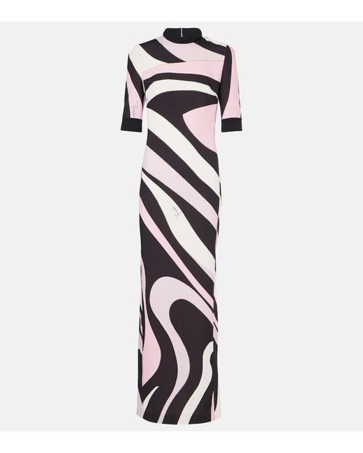 Emilio Pucci Multicolor Iride Cady Maxi Dress