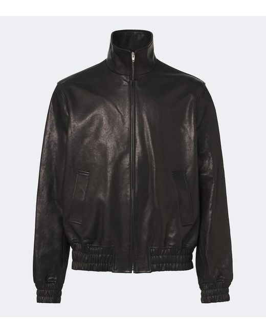 Valentino Black Leather Jacket for men