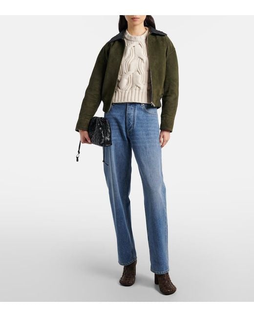 Bottega Veneta Brown Intrecciato 75 Leather And Suede Ankle Boots