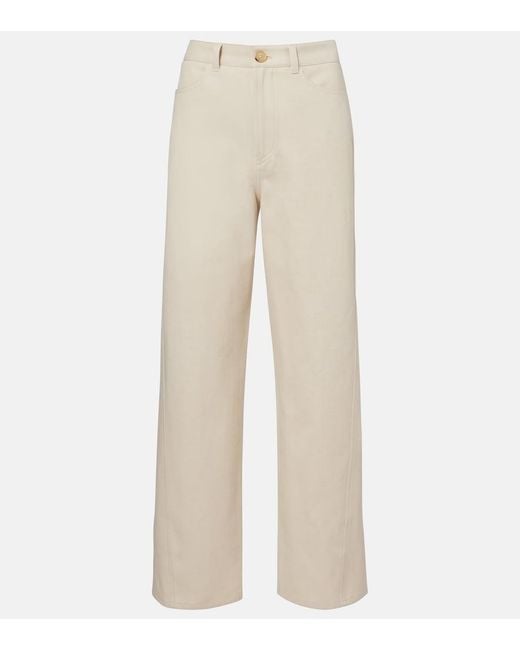 Totême Natural Mid-Rise Wide-Leg Jeans