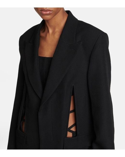 Dion Lee Black Cutout Blazer