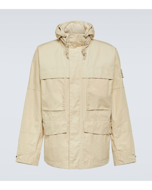 Stone Island Natural Ghost Compass Cotton Jacket for men