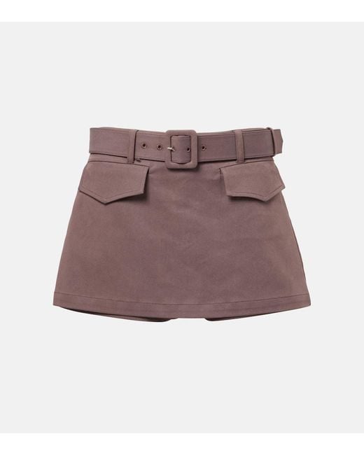 Self-Portrait Purple Belted Skort